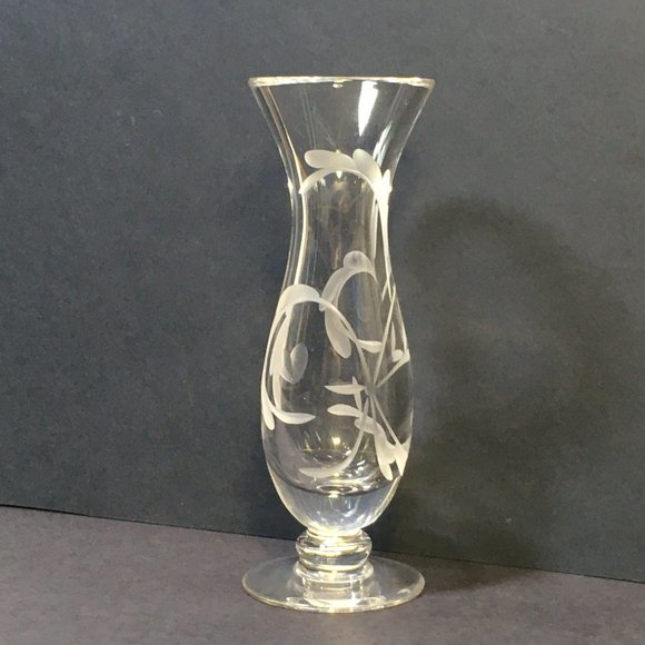 Marquis by Waterford "Yours Truly" Etched Lead Crystal Vase - Picture 5 of 7